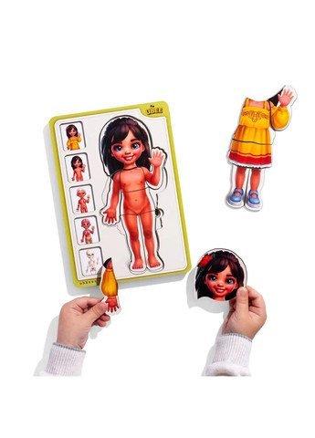 Дерев'яний пазл-вкладиш "Анатомія людини - дівчинка-2" (ПСД263) PSD263 будова тіла Ubumblebees (328961312)