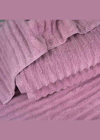 GM Textile полотенце махровое для лица и рук 40x70см премиум качества зеро твист 550г/м2 (пудра) комбинированный производство - Узбекистан