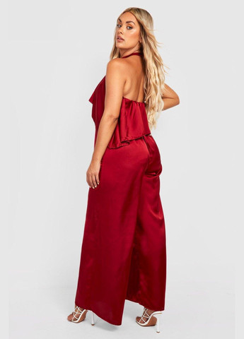 Комбинезон Boohoo бордовый