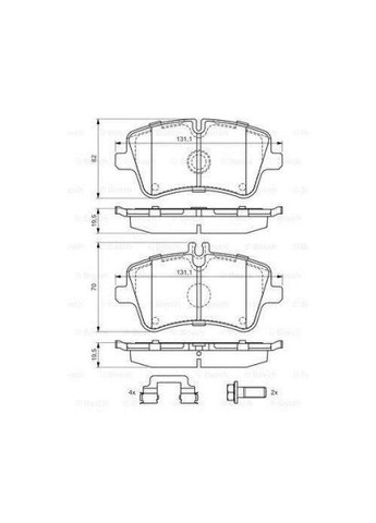 ДИСКОВЫЕ КОЛОДКИ Bosch (365726594)