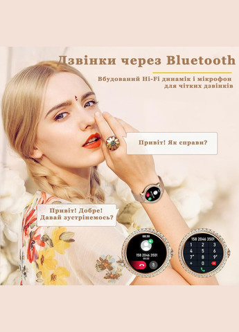 Смарт розумний годинник для жінок для айфон андроїд, фітнес годинник для жінок сенсорні фітнес-браслети Smart Watch (331146218)