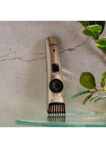 Машинка для стрижки волос и бороды на аккумуляторе с насадками Золотистый V-031 VGR (368767443)