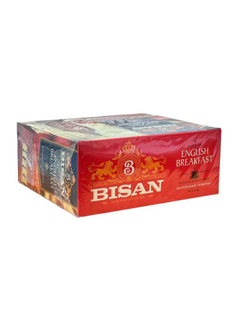 Чай пакетированный черный Английский завтрак 1,5г с/я 100 пакетиков Bisan (354343429)