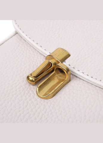 Кожаная сумка вертикального формата с клапаном 22309 Белая Vintage (298570314)