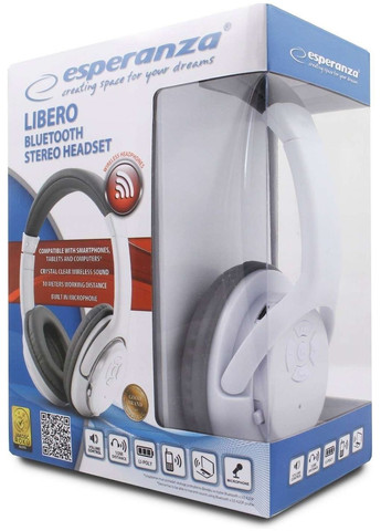 Наушники полноразмерные беспроводные Libero White (EH163W) Esperanza (360415865)