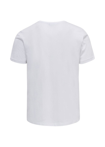 Біла футболка з логотипом для чоловіка 214312 білий Hummel