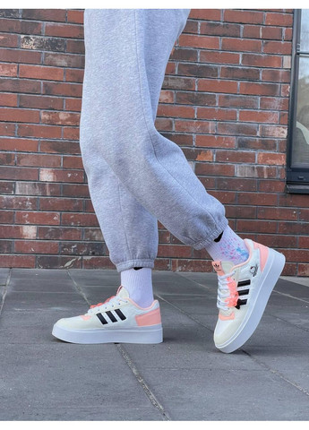 Білі Осінні кросівки чоловічі adidas forum bonega x hello kitty адідас форум No Brand