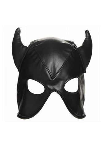 Маска с рожками Dungeon Demon Bondage Mask, черная Master Series (289783492)