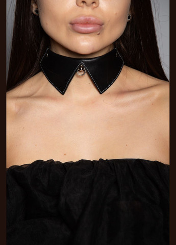 Кожаный чокер воротничек чёрный СК-2 Edena (308861524)