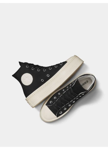 Чорні кеди chuck taylor all star modern lift black a06141c Converse