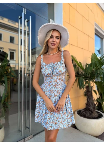 М'ятна легка сукня міні Fashion