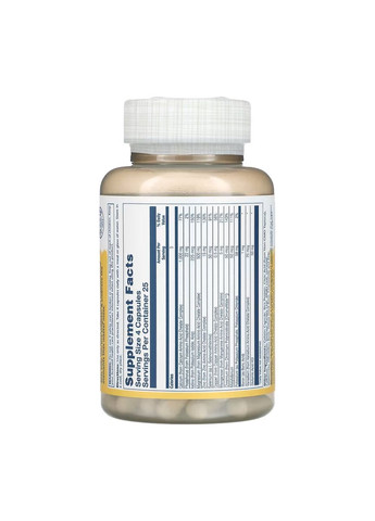 Мультивитамины Mega Multi Mineral Iron-Free 100 капсул для иммунитета комплекс микроэлементов диетическая добавка Solaray (368980177)