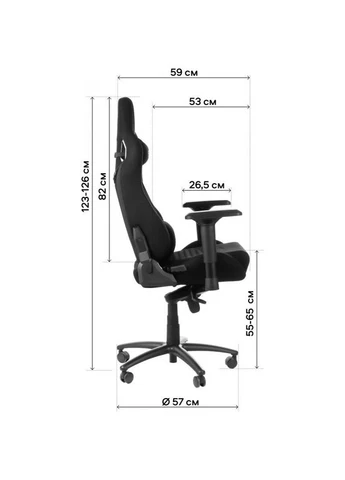 Геймерське крісло X-0712 Shadow Black [121518] GT Racer (400986698)