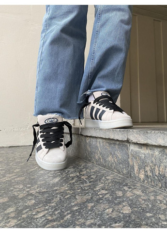 Чорні Осінні кросівки чоловічі adidas campus 00s aluminium / core black адідас кампус No Brand