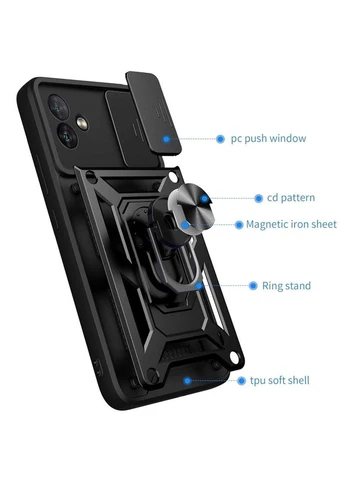 Ударостійкий чохол Camshield Serge Ring для Samsung Galaxy A05 No Brand (383411736)
