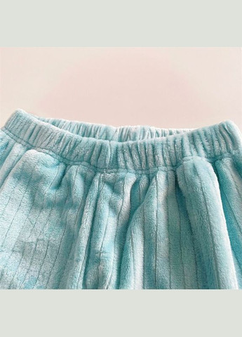 Блакитна зимня піжама в рубчик комплект брюки кофта тепла м`яка оверсайз на зріст до 166см світшот + брюки No Brand Піжама в рубчик брючна з кофтою фіолетова