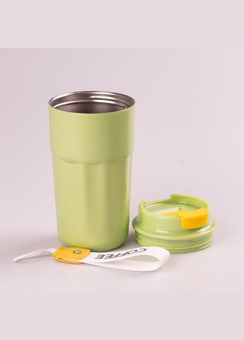 Термокружка з нержавіючої сталі 450 мл Зелений HP153GR Happy Life (306849965)