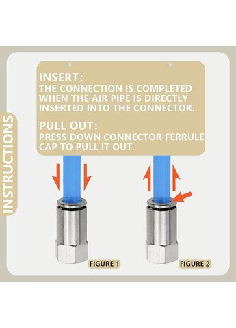 Фитинг пневматический трубка 6 мм резьба 3/8 Bwintech 5шт No Brand (354828977)