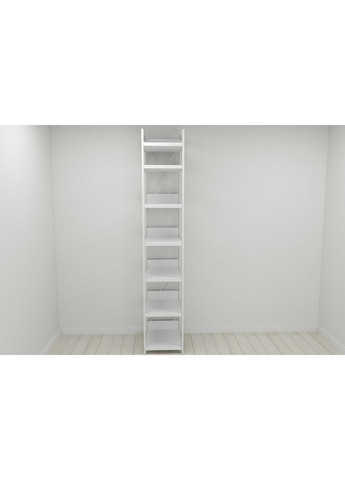 Шкаф Гардероб Уни секция 4 серии Коннект 220x40x50см металл ДСП Белый 32 мм (FRD-104555) Ferrum-decor (365445142)