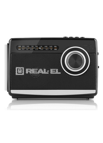 Радіоприймач 1.0 X-510 Black, 3 Вт, пластиковий корпус, FM/AM/SW, USB, SD/microSD, акумулятор, ліхтарик Real-El (362474784)