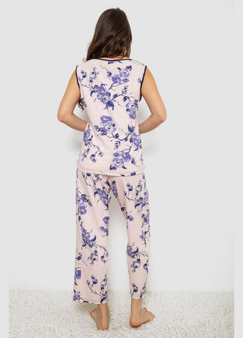 Персиковая всесезон пижама женская с принтом,, 243r1600-018 Isik