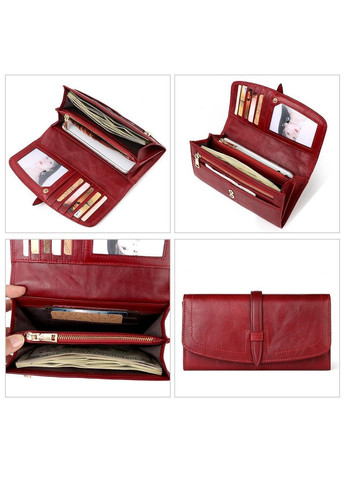 Кошелек женский кожаный красный Клатч Me 970-Red (362193188)