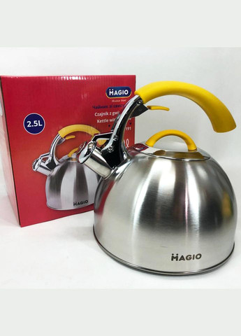 Чайник для газової плити в інтернет-магазині MG-1191 2.5 Л, Чайник XA-727 з нержавійки Magio (349822257)