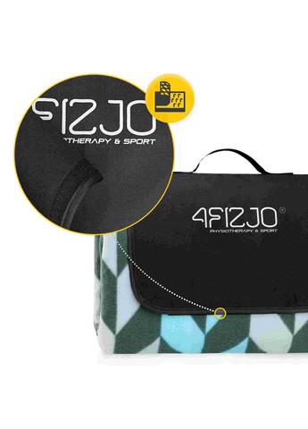 Пляжный коврик для пикника 200x200 см P-5907739317193 Blue/Grey 4FIZJO (349818179)