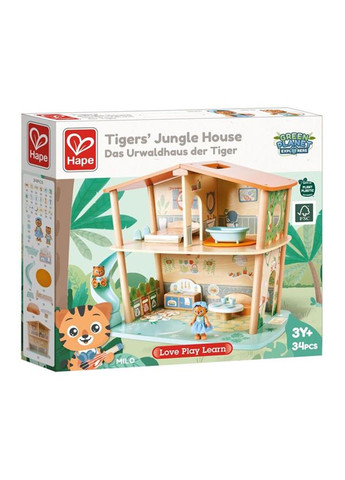 Ляльковий будинок Тигри в джунглях дерев'яний (E3412) Hape (331297594)