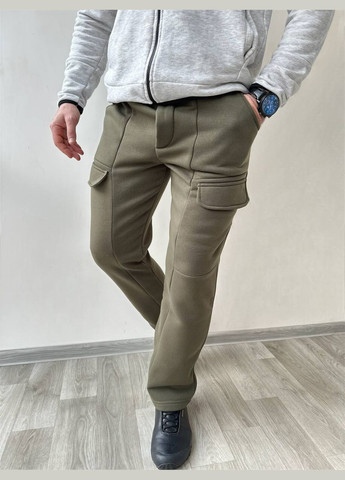 Хаки демисезонные брюки No Brand