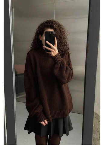 Темно-коричневый женский свитер турция Osoblyva