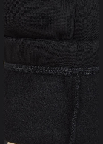Штані спортивні жіночі на флісі чорного кольору Let's Shop (266901189)