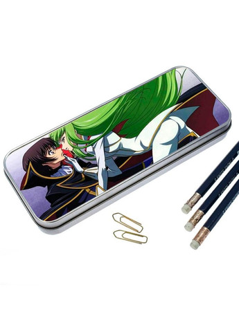 Органайзер для канцелярського приладдя металевий, кейс для дрібниць Код Гіасс #005 7*18 см Silver No Brand (309159937)