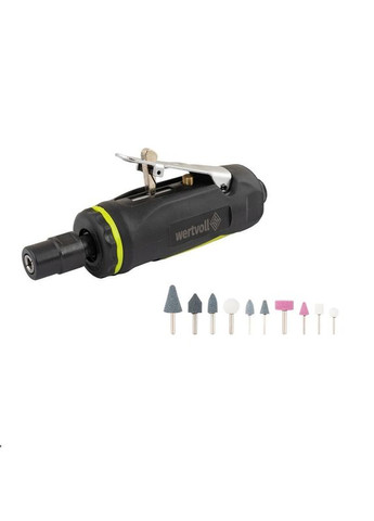 Шліфмашина пневматична пряма 1/4", 25000 об/хв, 100 л/хв, 6.3 bar (PN-2002) Wertvoll (340910744)