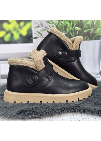 Зимние женские зимние ботинки из натуральной кожи на меху Hengji