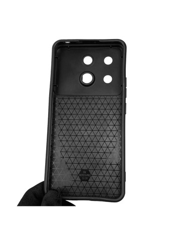 Чехол для Redmi Note 13 Pro 5G бронированный с кольцом со шторкой на сяоми редми нот 13 про 5г чёрный rg1 Xiaomi (366023315)