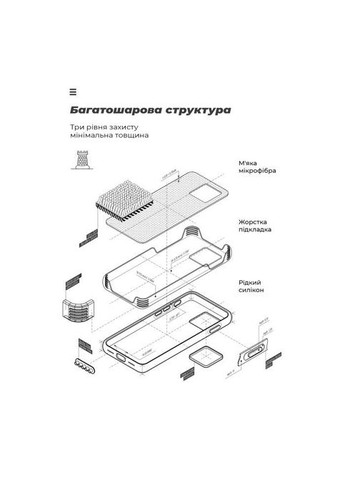Чехол для мобильного телефона (ARM73136) ArmorStandart ICON Xiaomi Redmi Note 13 Pro 4G Black (326593543)