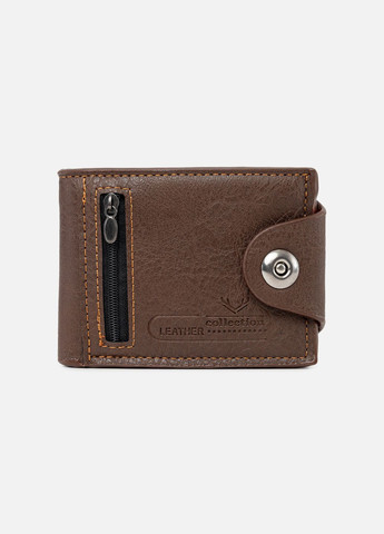 Чоловічий гаманець колір темно-коричневий ЦБ-00244439 No Brand (281352599)