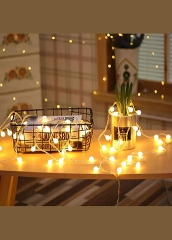 Гірлянда світлодіодна USB Ретро-лампи теплий білий 20 LED 3 метри No Brand (302241821)