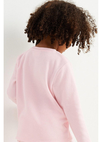 Розовая зимняя флисовая пижама (свитшот, брюки) свитшот + брюки C&A