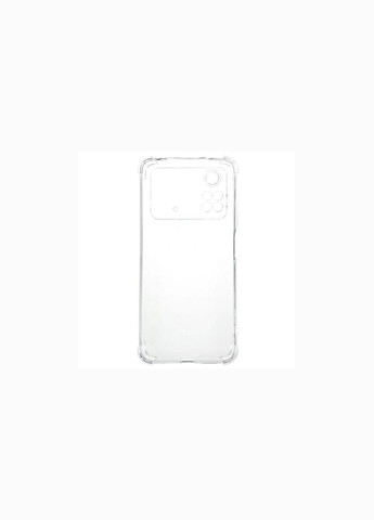 Силиконовый прозрачный чехол для Poco M4 Pro 4G усиленные углы Xiaomi (322212175)