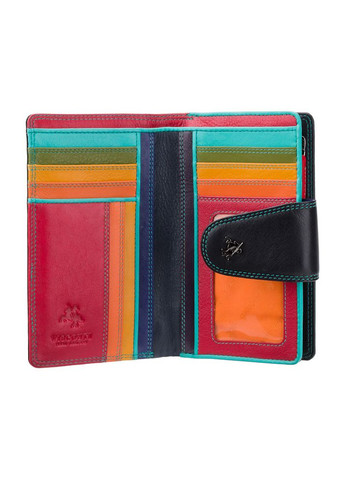 Чёрный женский кошелёк из натуральной кожи SP30 BLK M Visconti (303829814)