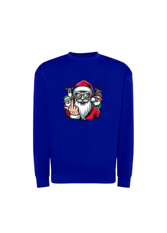 Синий новогодний свитшот с принтом "подарки - за кеш!" (10931439372) ТiШОТКА (368570931)