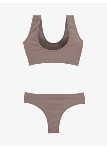 Кофейный демисезонный комплект нижнего белья женский 1601 кофейный shop (2000999648960) Beisdanna