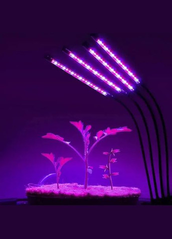 Фитолампа светодиодная для роста растений Plant Grow Light 7819 USB фитосветильник лампа для рассады с таймером Черный No Brand (315397185)