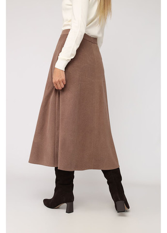 Спідниця трапеція жіноча колір темно-коричневий CB-00282909 Yuki (361305671)