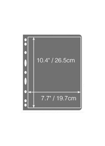 Лист двухсторонний для марок (бон, открыток, этикеток) 215ммх280мм 1 строка PTR No Brand (317763754)