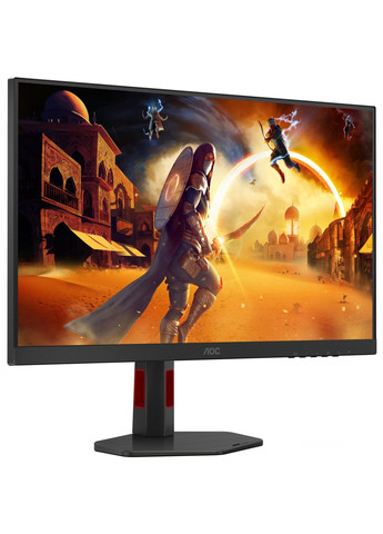 TFT 27" Q27G4SRU, QHD, Fast IPS, 300Hz, 1ms, 2xHDMI, DP, USB-хаб, HAS, черно-красный AOC (367073463)