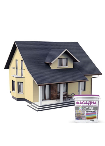Фасадная краска акрил-латексная 1015-Y30R 10 л SkyLine (283326378)