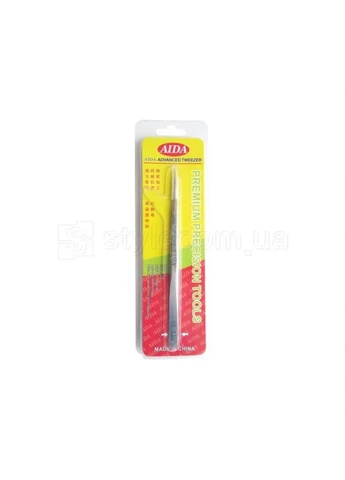 Пінцет Aida антикислотний прямий Chrome Strong No Brand (400528601)